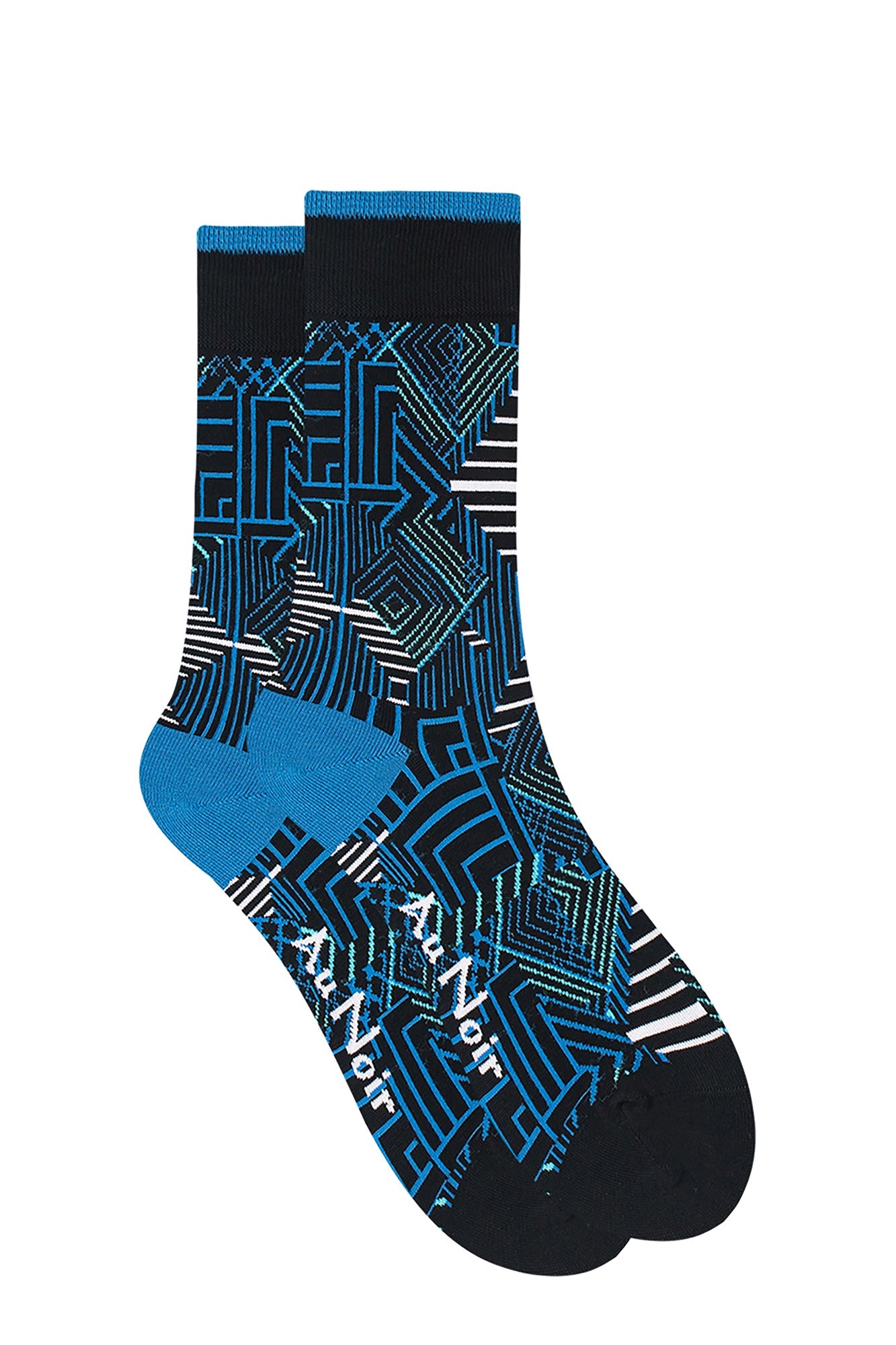 Boite de 3 bas pour homme par Au Noir | PACK_FA24-13 Noir Turquoise | Machemise.ca, inventaire complet de la marque Au Noir