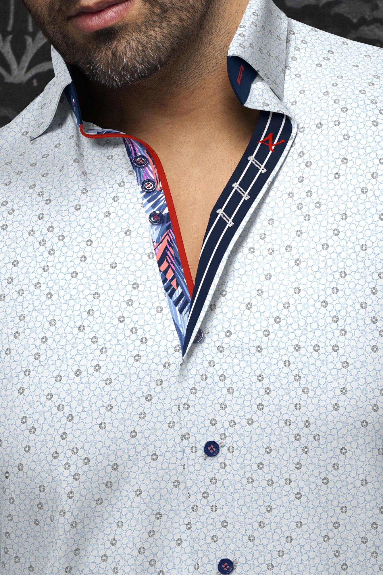 Chemise manches longues pour homme par Au Noir | ATLAS Bleu Clair | Machemise.ca, inventaire complet de la marque Au Noir