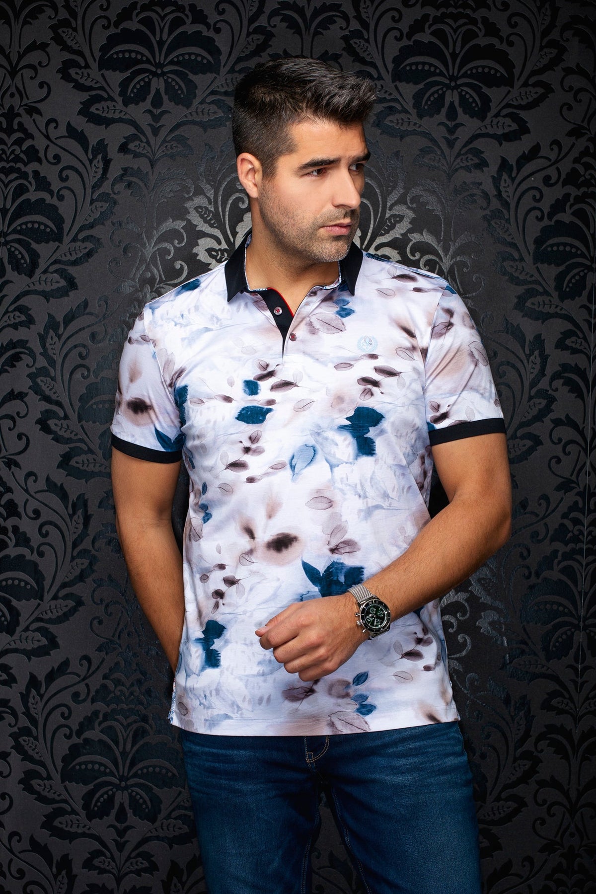 Polo pour homme par Au Noir | BLOSSOMRAIN Pierre | Machemise.ca, inventaire complet de la marque Au Noir