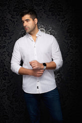 Chemise manches longues en lin pour homme par Au Noir | HUMPHREY Beige | Machemise.ca, inventaire complet de la marque Au Noir