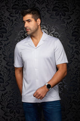 Chemise Performance à col ouvert pour homme par Au Noir | KAYANTA T Sable | Machemise.ca, inventaire complet de la marque Au Noir