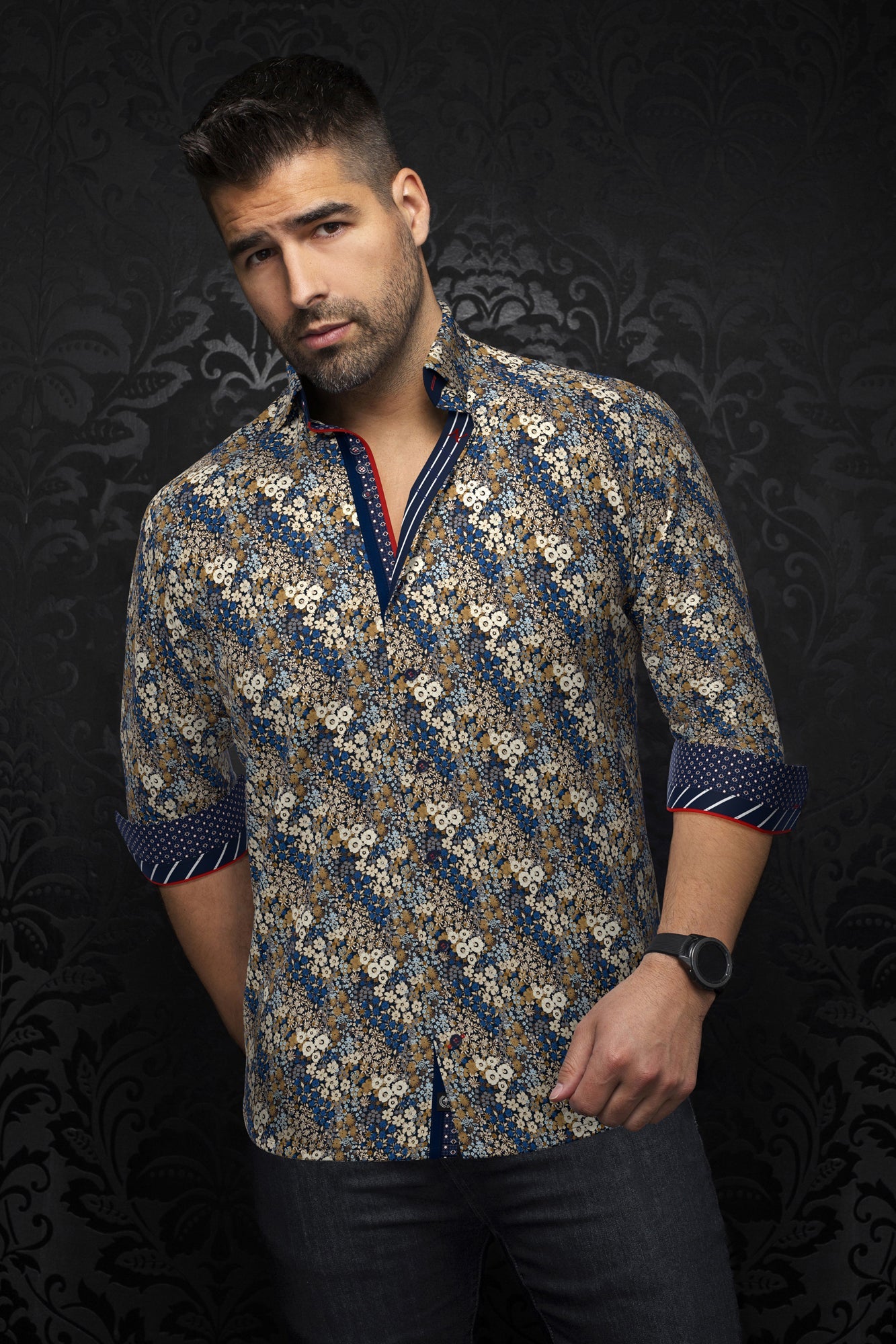 Chemise manches longues pour homme par Au Noir | MORRIS Tabac | Machemise.ca, inventaire complet de la marque Au Noir