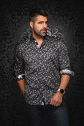 Chemise manches longues pour homme par Au Noir | MUMBAI Noir | Machemise.ca, inventaire complet de la marque Au Noir