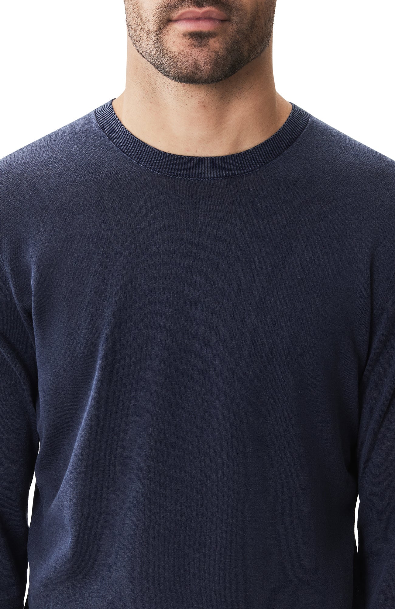 Chandail manches longues pour homme par Robert Barakett | RB51199 Nordic Bleu Marine | Machemise.ca, vêtements mode pour hommes