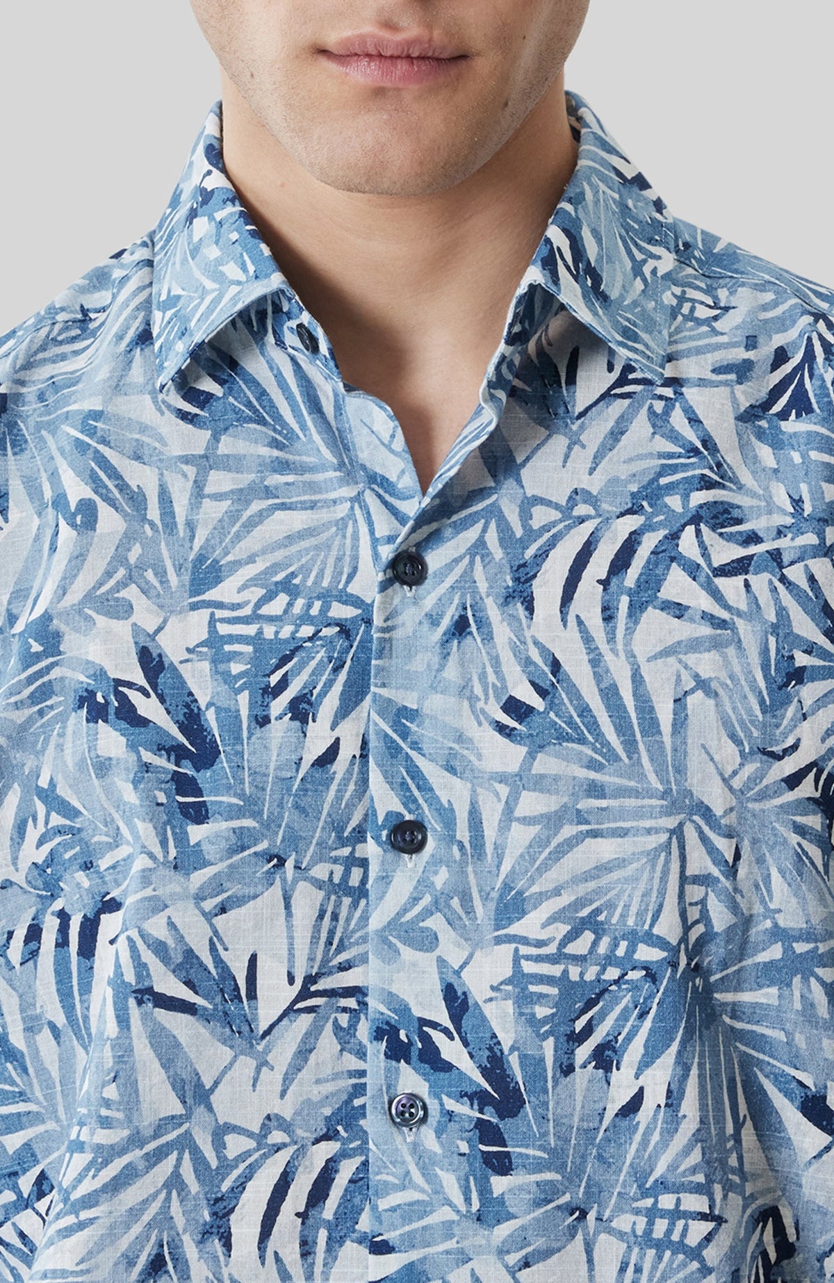 Chemise tissée pour homme par Robert Barakett | RB61243 Keneth Bleu Délavé | Boutique Vvög, vêtements mode pour homme et femme