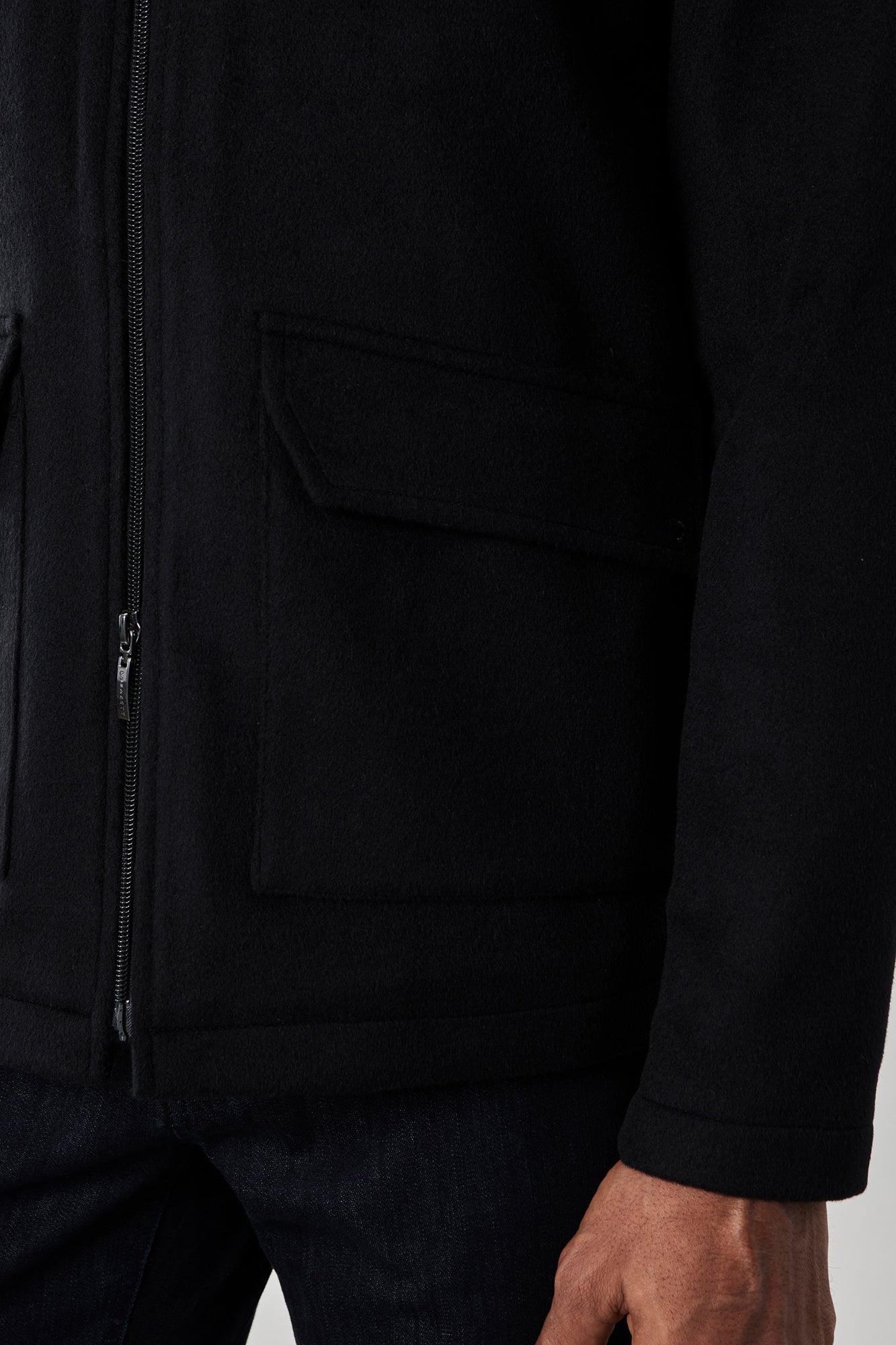 Veste en laine pour homme par Robert Barakett | Anakin RB22201 Noir | Machemise.ca, vêtements mode pour hommes