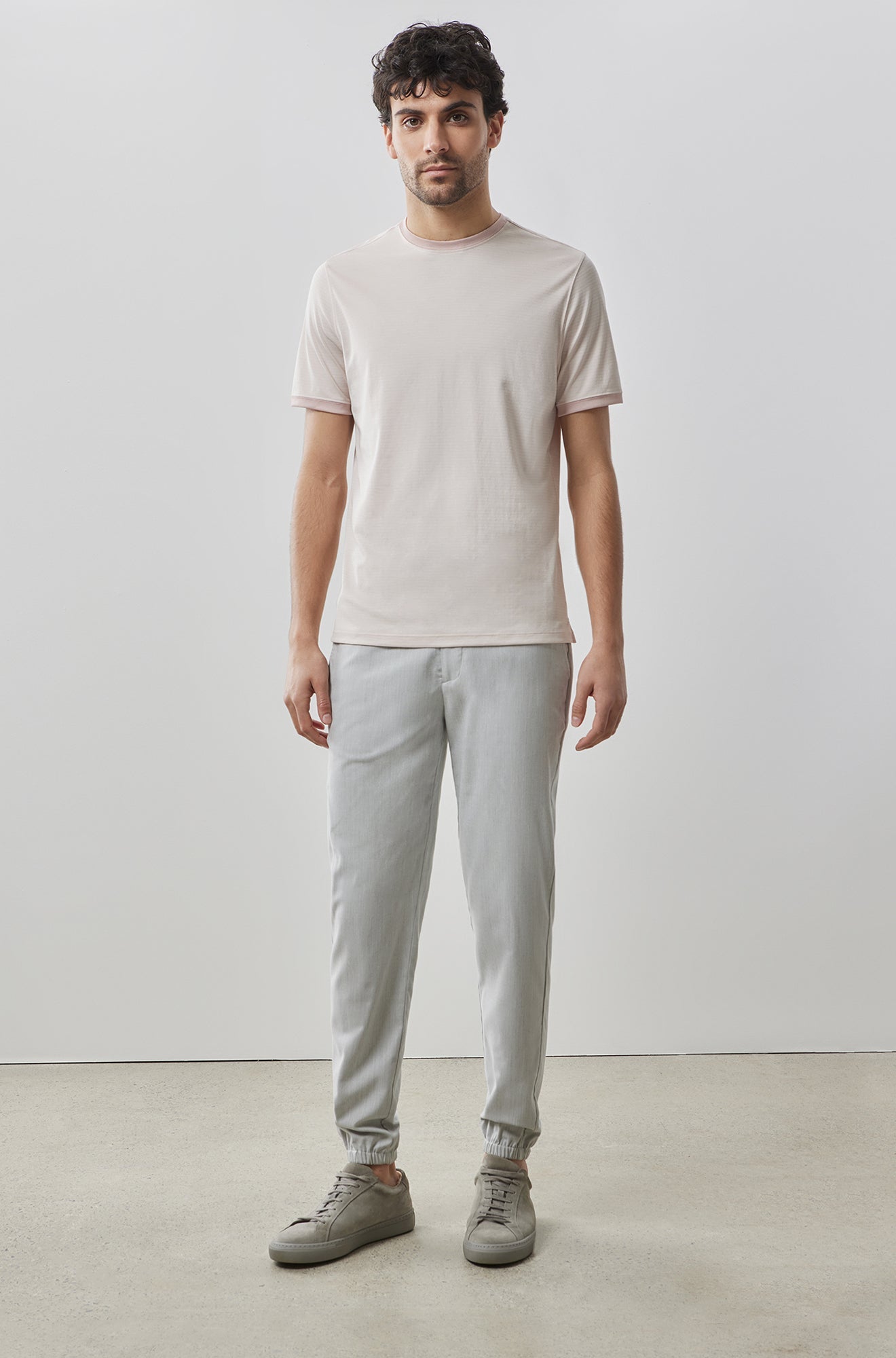 T-Shirt en Knit pour homme par Robert Barakett | Forester RB41068 Rose | Boutique Vvög, vêtements mode pour homme et femme