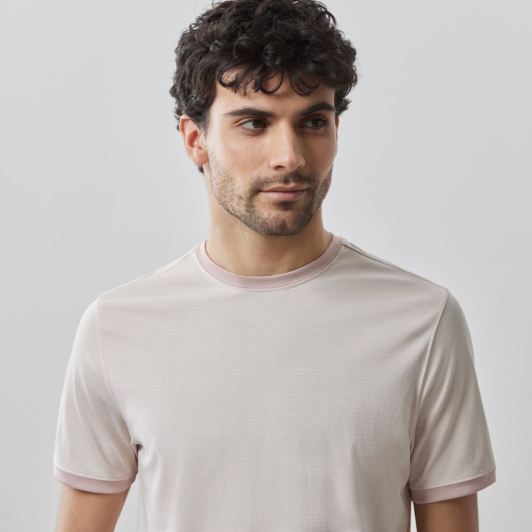 T-Shirt en Knit pour homme par Robert Barakett | Forester RB41068 Rose | Boutique Vvög, vêtements mode pour homme et femme