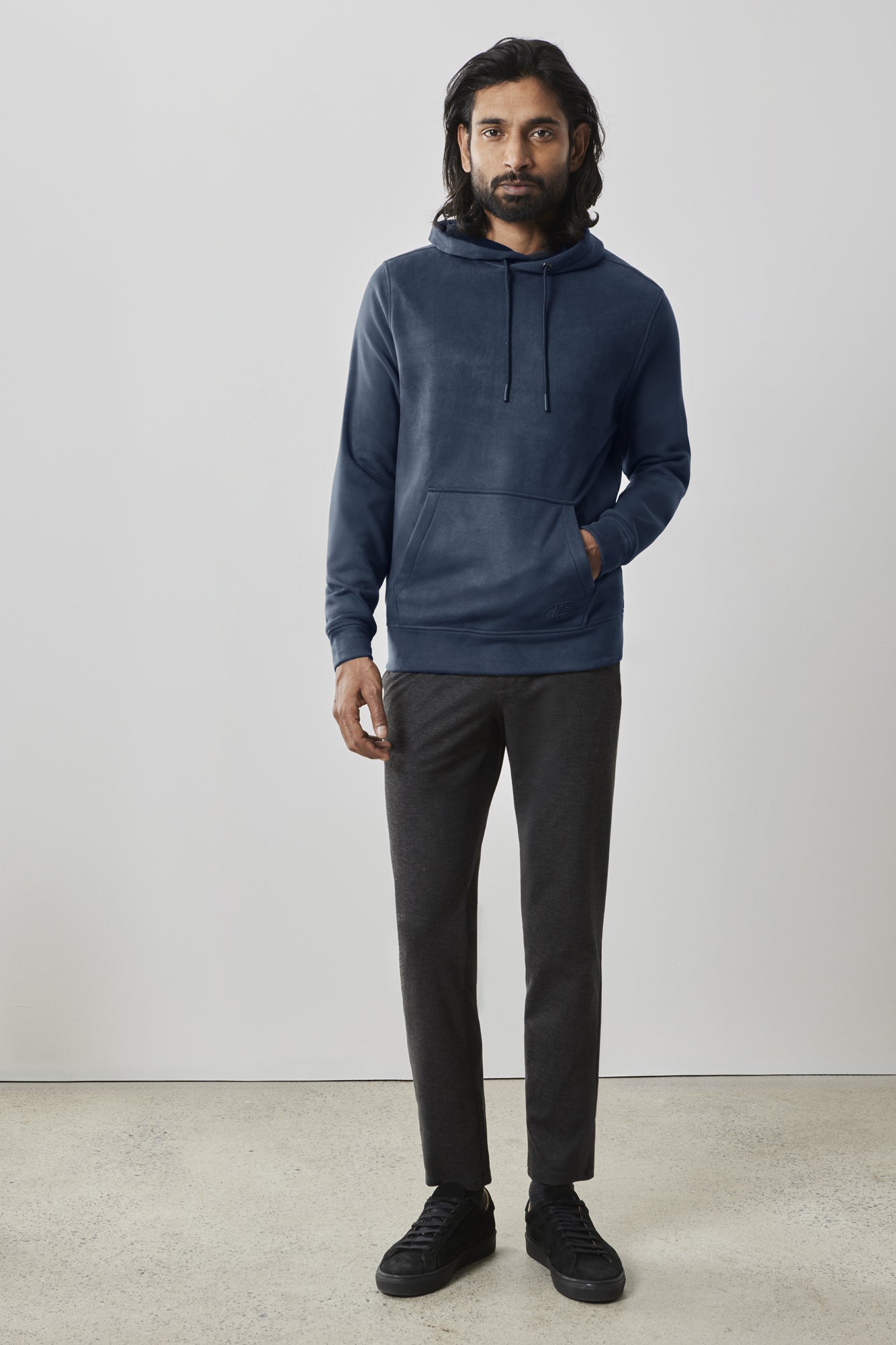 Coton ouaté en simili cuir pour homme par Robert Barakett | RB41487 Sidewinder Bleu Marine | Machemise.ca, vêtements mode pour hommes