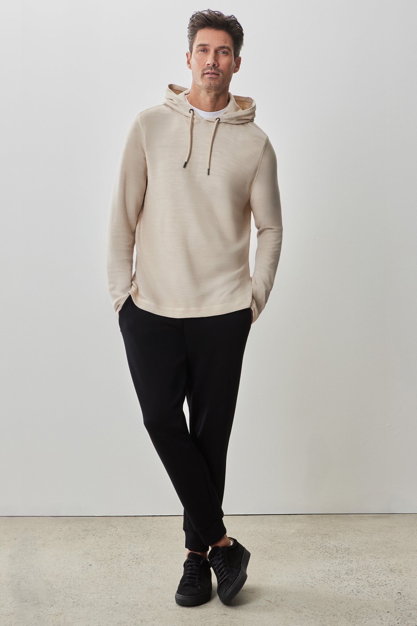 Coton ouaté "overlock" pour homme par Robert Barakett | RB51052 Mesa Anthracite | Machemise.ca, vêtements mode pour hommes