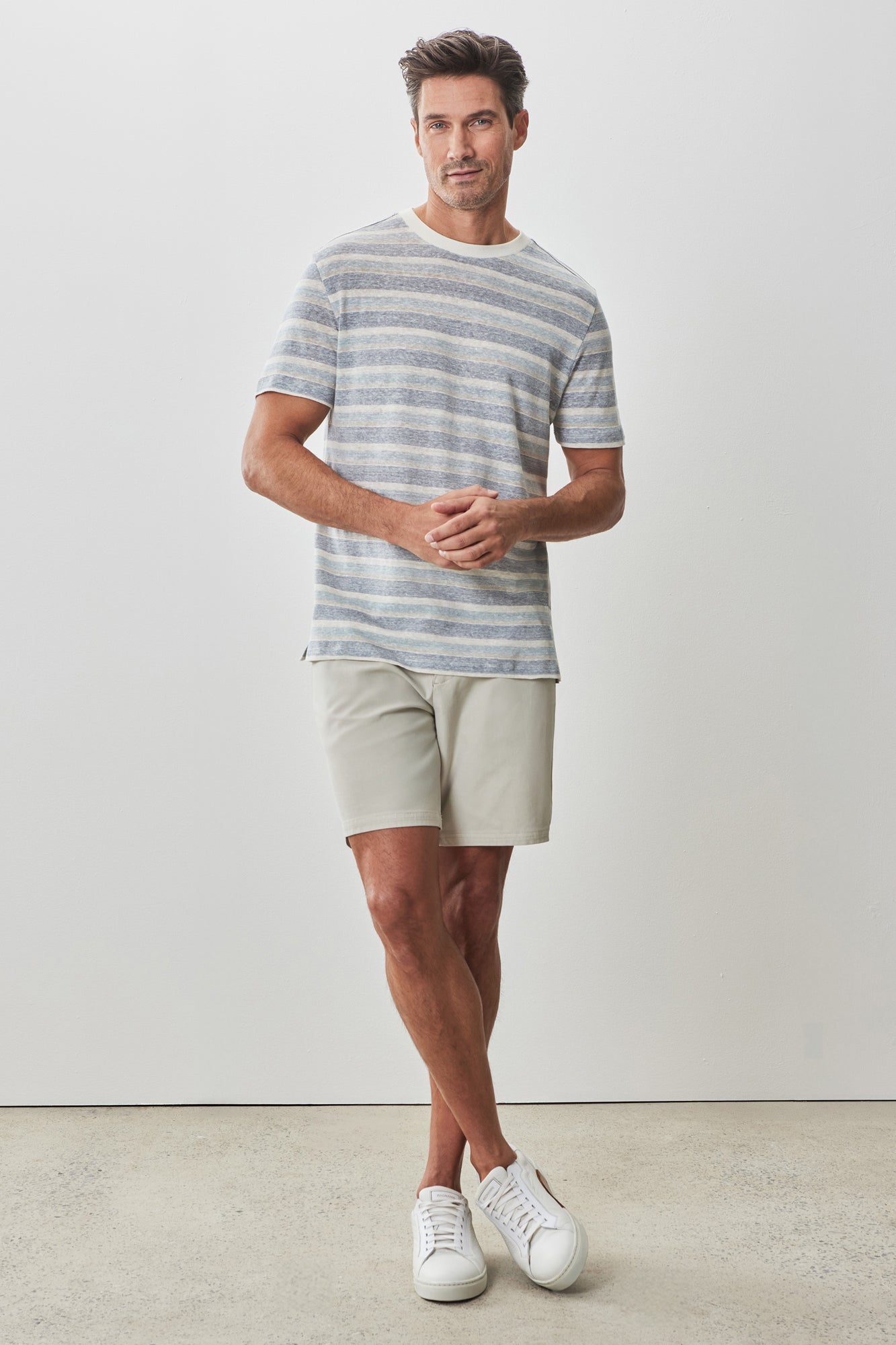 T-Shirt pour homme par Robert Barakett | RB51177 Masino Bleu | Machemise.ca, vêtements mode pour hommes