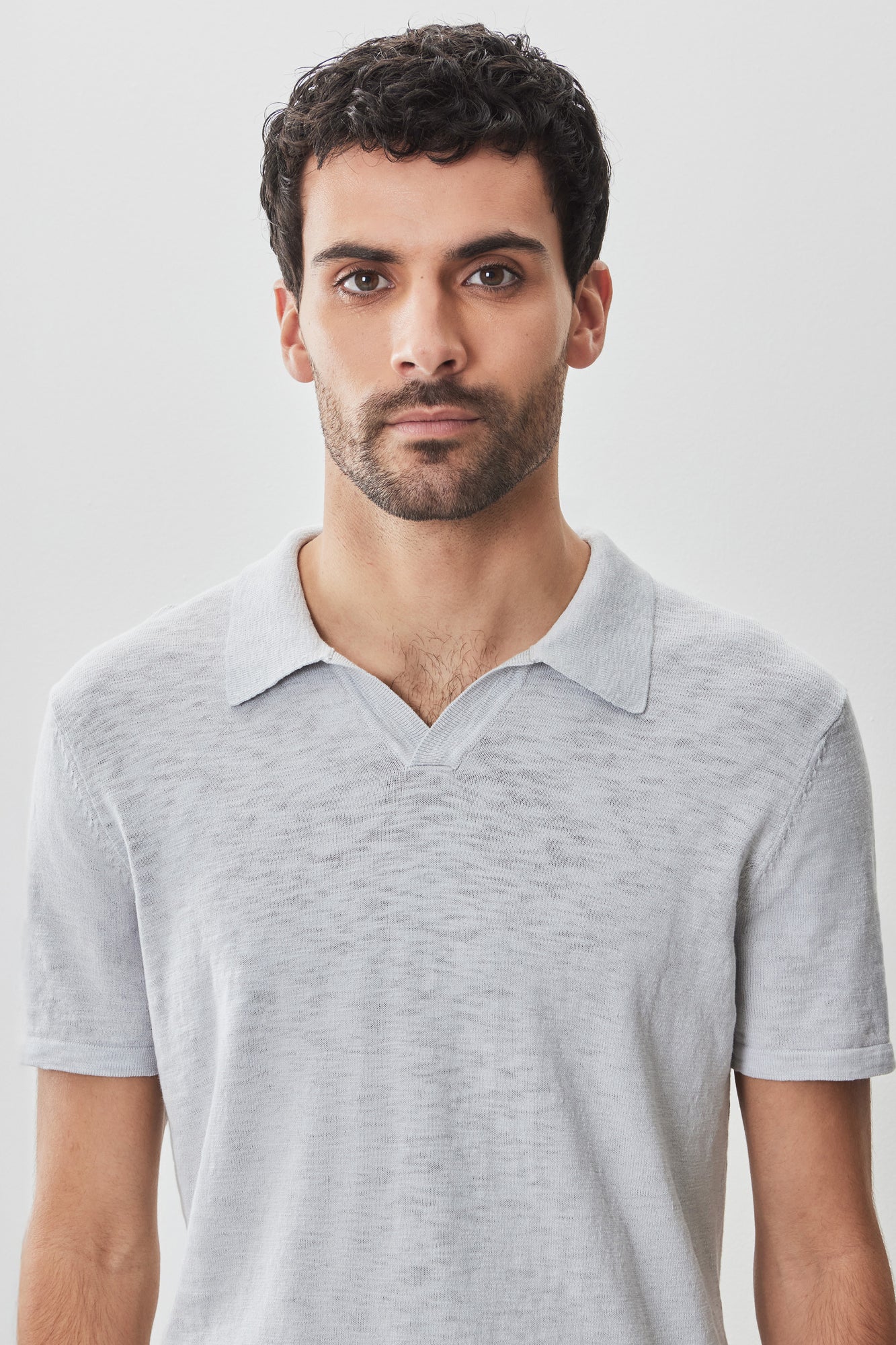 Polo à manches courtes pour homme par Robert Barakett | RB51196 South Shore Gris Clair | Machemise.ca, vêtements mode pour hommes