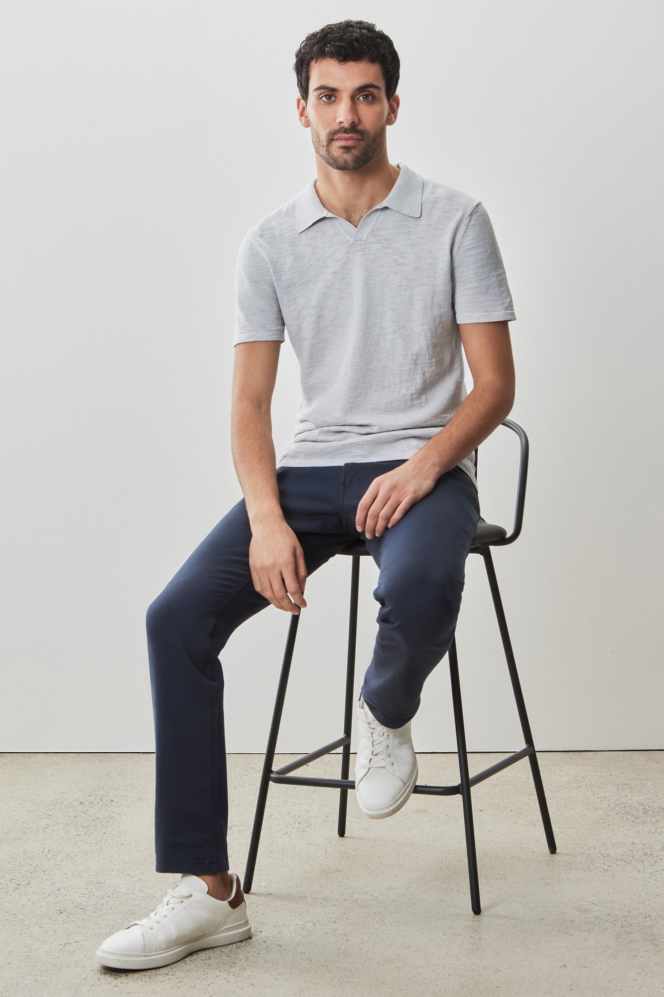 Polo à manches courtes pour homme par Robert Barakett | RB51196 South Shore Gris Clair | Machemise.ca, vêtements mode pour hommes