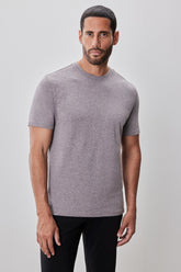 T-Shirt chiné à manches courtes pour homme par Robert Barakett | Colson RB52320 Rose Poussière | Machemise.ca, vêtements mode pour hommes