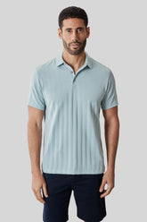 Polo pour homme par Robert Barakett | RB61050 Caspian Sarcelle Poussiéreuse | Machemise.ca, vêtements mode pour hommes