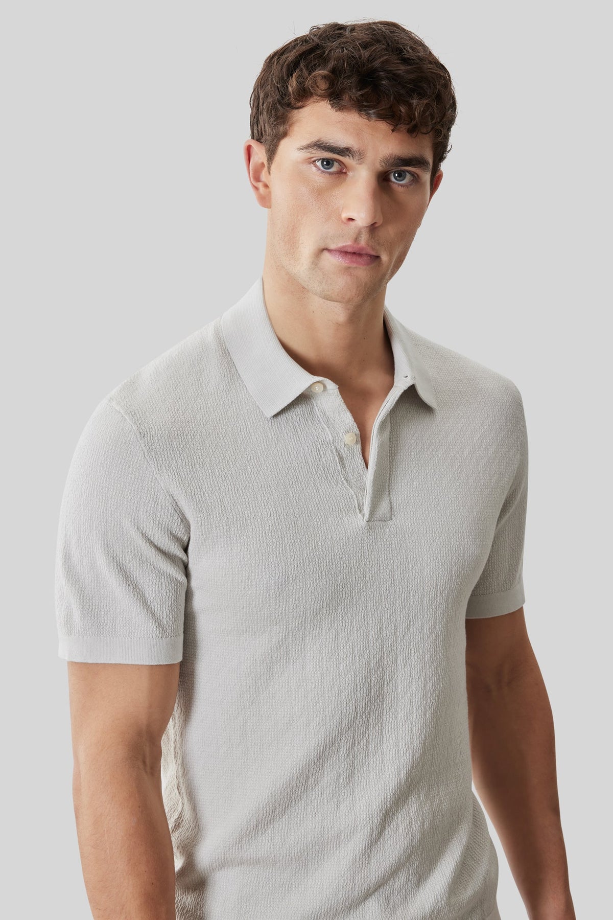 Polo avec patte pour homme par Robert Barakett | RB61092 Halric Cygne | Machemise.ca, vêtements mode pour hommes
