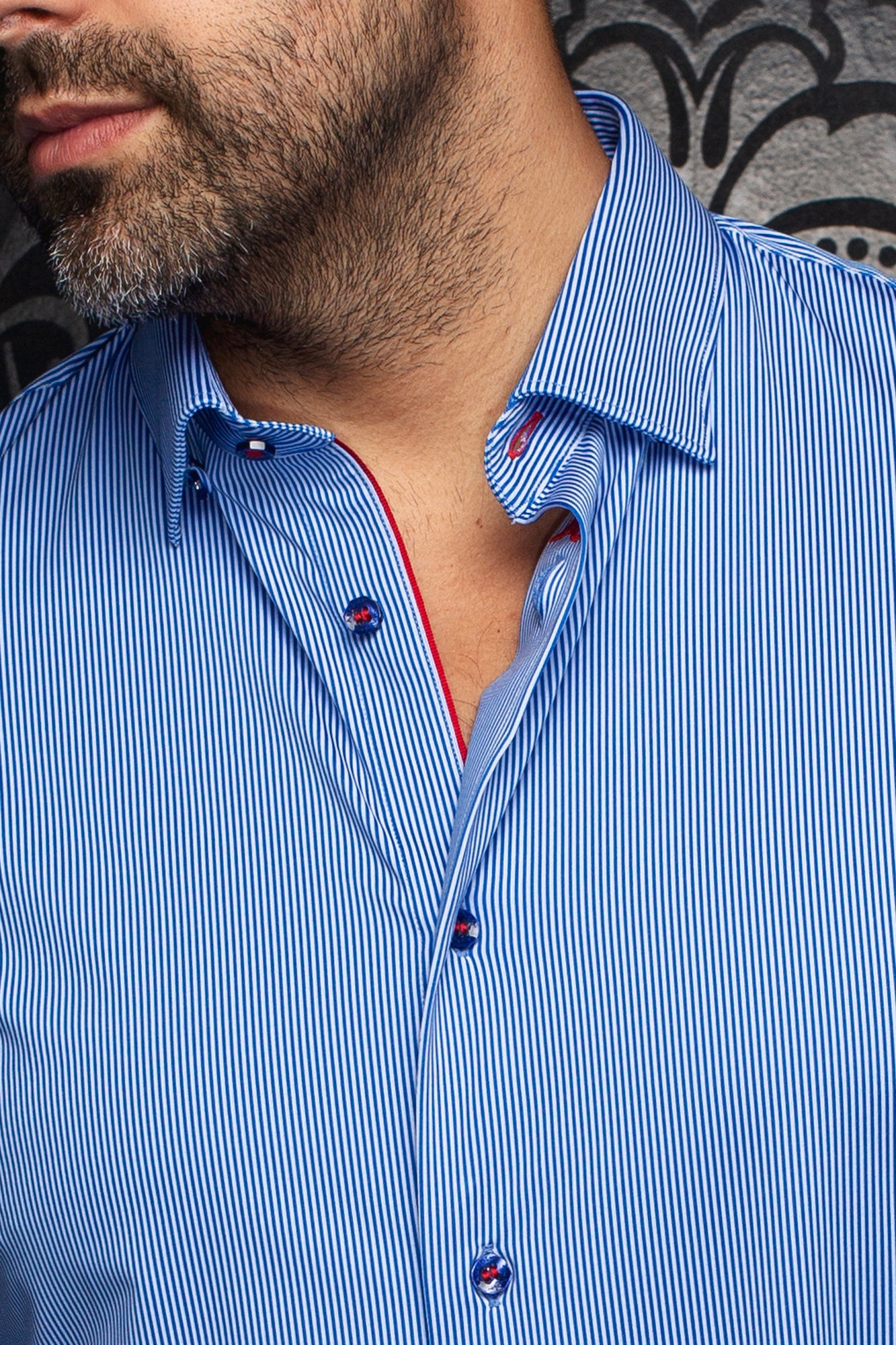 Chemise en nylon pour homme par Au Noir | VOLTA Bleu | Machemise.ca, inventaire complet de la marque Au Noir