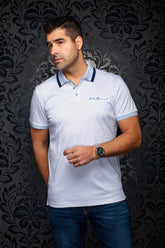 Polo pour homme par Au Noir | WESTBROOK Blanc | Machemise.ca, inventaire complet de la marque Au Noir