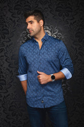 Chemise manches longues en Knit extensible pour homme par Au Noir | YUCCA Marine | Machemise.ca, inventaire complet de la marque Au Noir