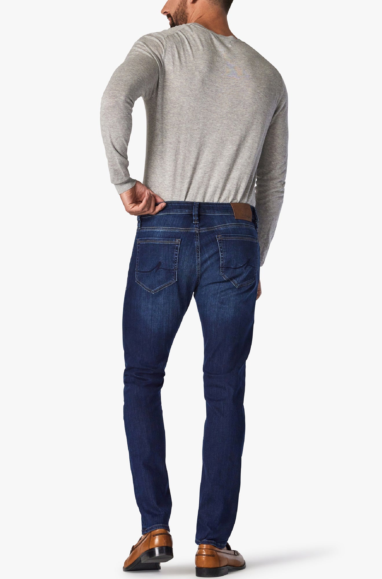 Jeans pour homme par 34 Heritage | Calm/H001018-22056 Tencel Profond/Deep Tencel | Machemise.ca, vêtements mode pour hommes