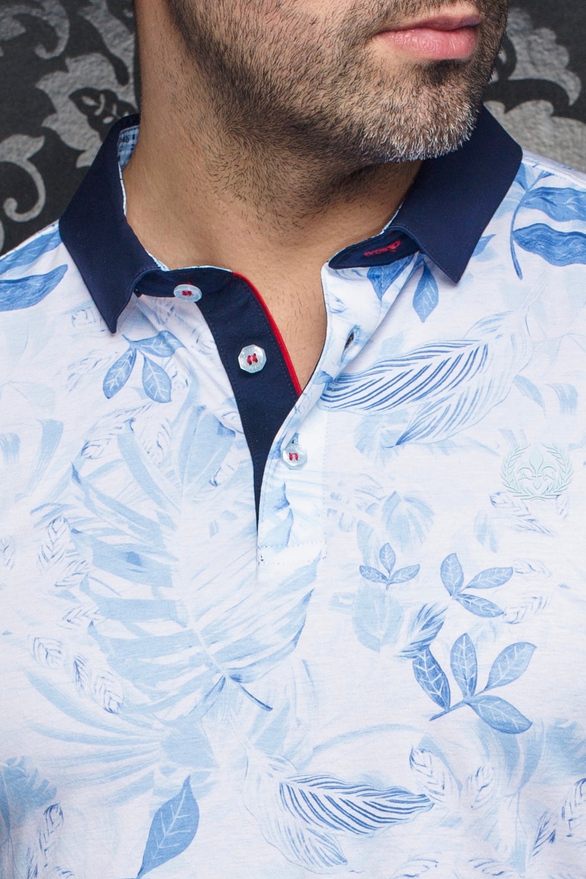 Polo pour homme par Au Noir | AURIOL Bleu Clair | Machemise.ca, inventaire complet de la marque Au Noir