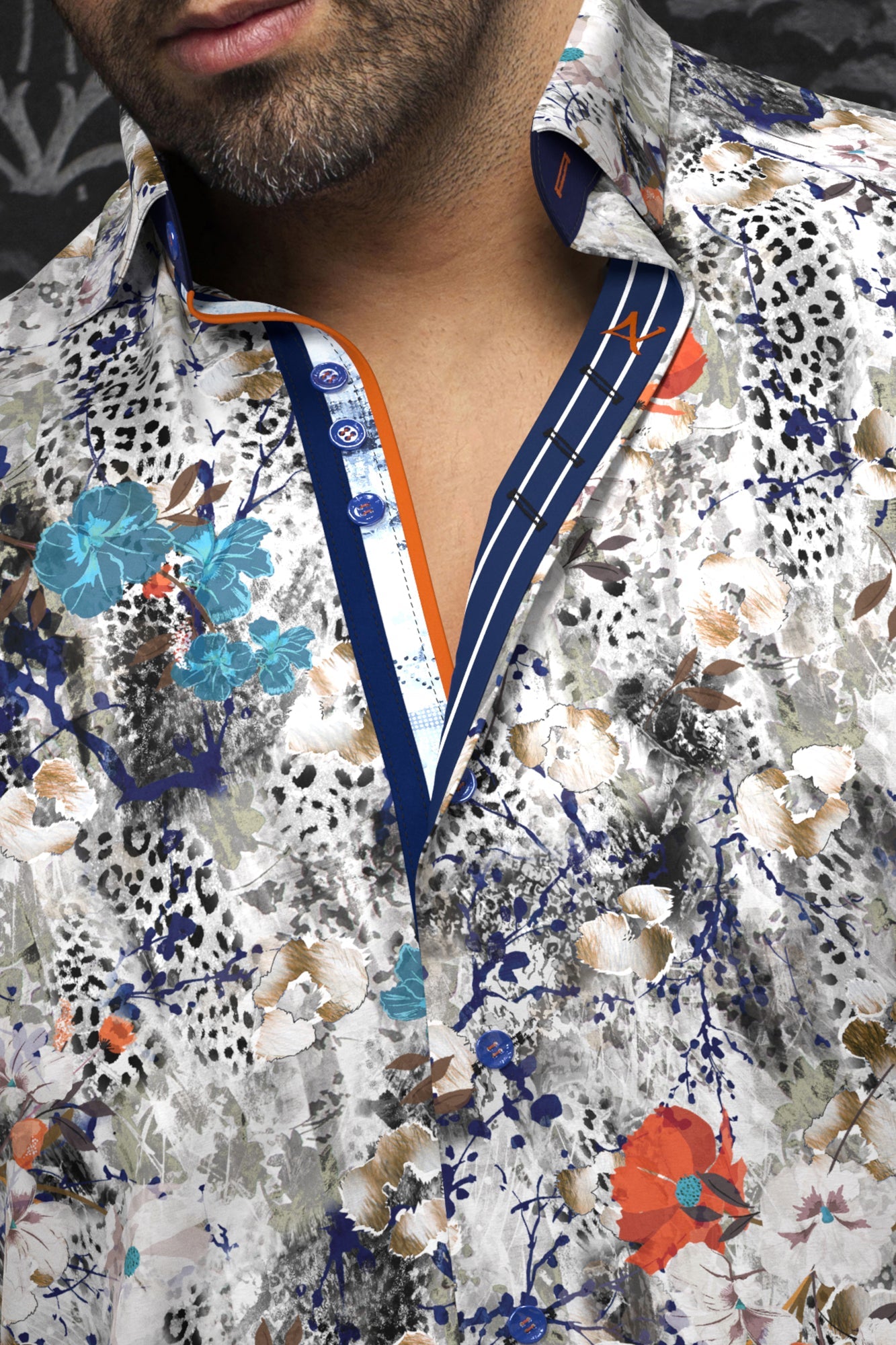 Chemise manches longues pour homme par Au Noir | BELLUCCI Multi | Machemise.ca, inventaire complet de la marque Au Noir