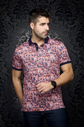Polo pour homme par Au Noir | CRIVELLI Blanc Orange | Machemise.ca, inventaire complet de la marque Au Noir