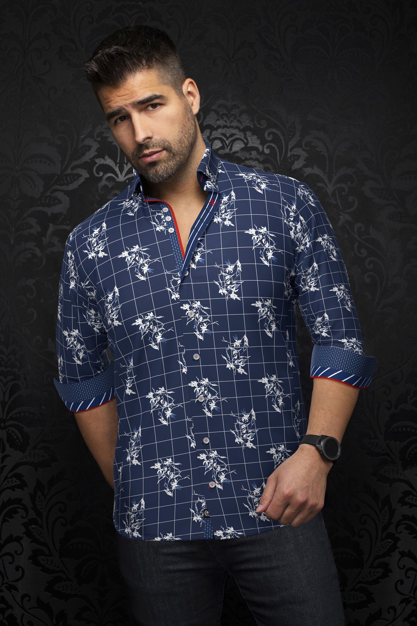 Chemise manches longues pour homme par Au Noir | DISTEFANO Marine | Machemise.ca, inventaire complet de la marque Au Noir