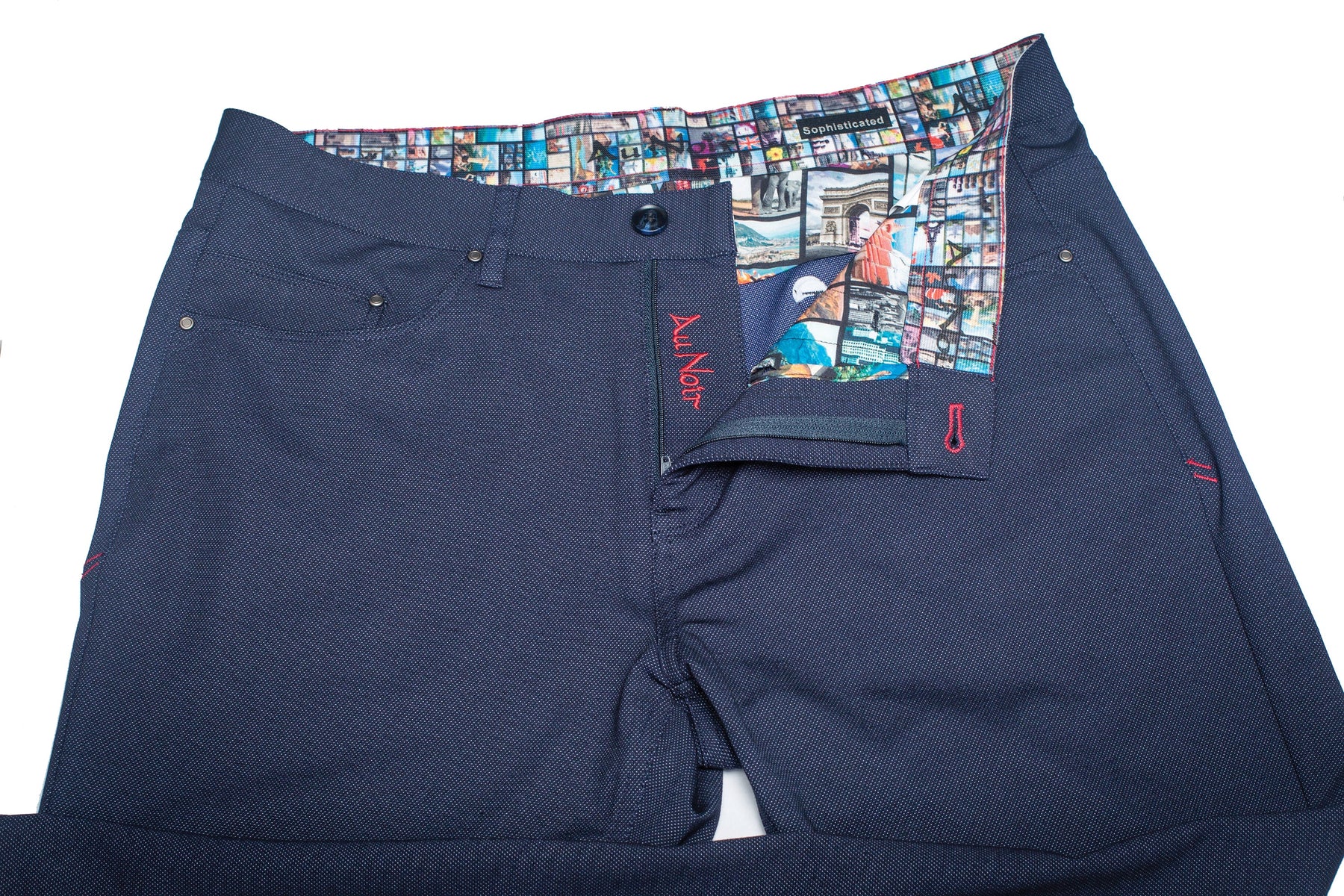 Pantalon pour homme par Au Noir | WINCHESTER-RYAN NAVY | Machemise.ca, inventaire complet de la marque Au Noir