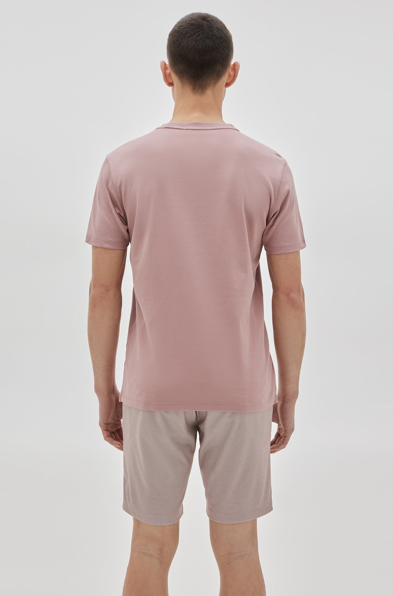 T-Shirt col rond pour homme par Robert Barakett | 23336/Georgia Corail/Coral| Machemise.ca, vêtements mode pour hommes