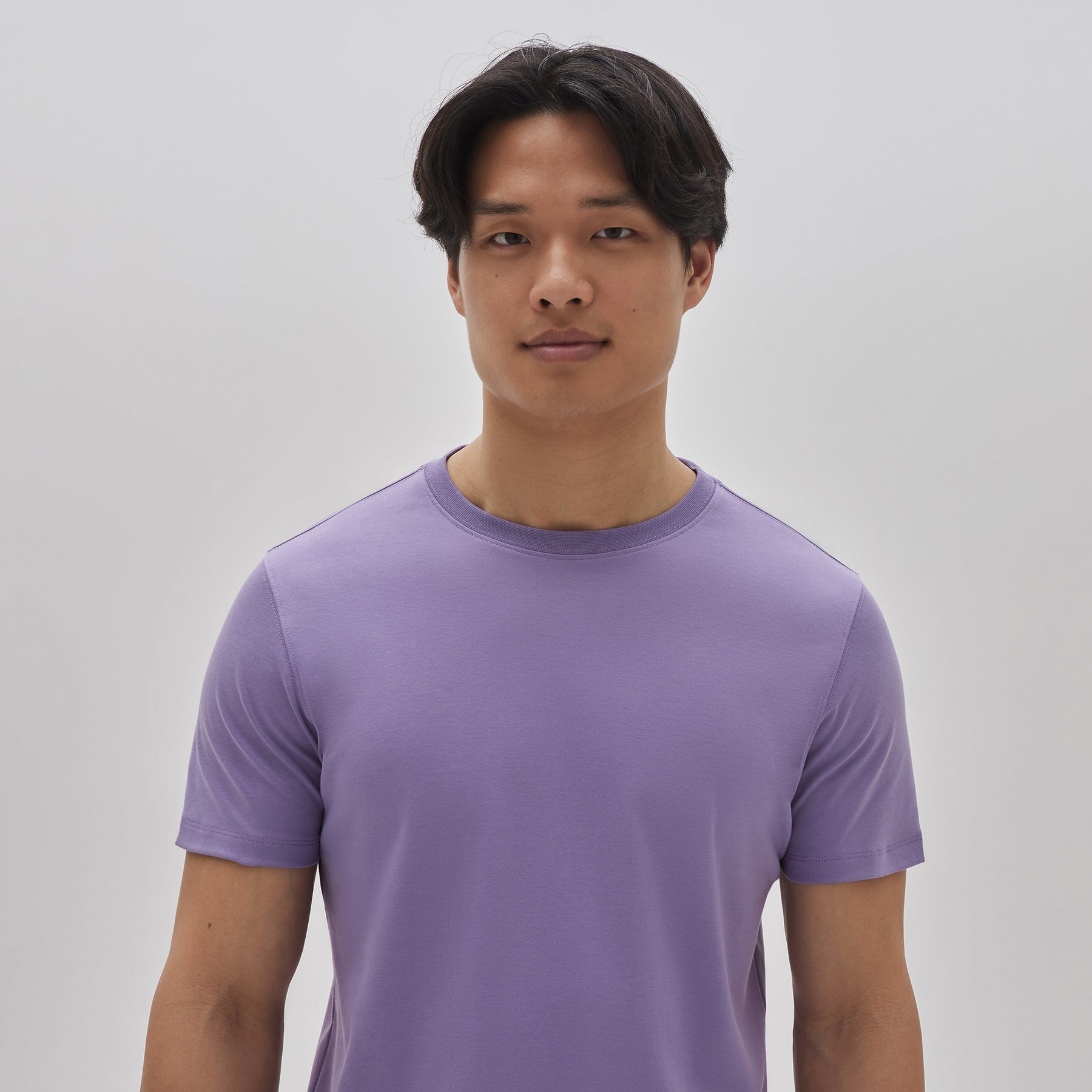 T-Shirt col rond pour homme par Robert Barakett | 23336/Georgia Feuille De Lavande/Lavender Leaf| Machemise.ca, vêtements mode pour hommes