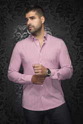 Knit long sleeve shirt for men by Au Noir | ALEXANDER WPC Red | Menshirt.com, complete inventory of the Au Noir brand