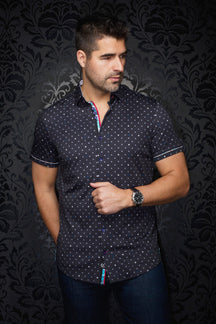 Chemise manches courtes en Knit pour homme par Au Noir | APOLLO(SS) Noir | Machemise.ca, inventaire complet de la marque Au Noir