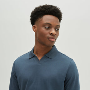 Polo col ouvert pour homme par Robert Barakett | Adison RB22141 Marine | Machemise.ca, vêtements mode pour hommes