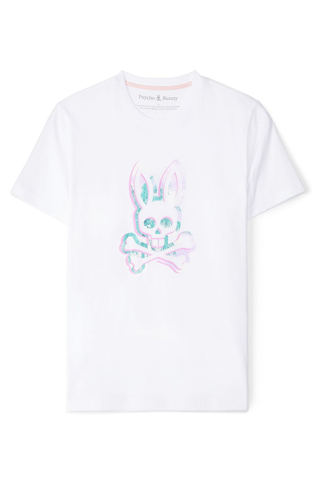 T-Shirt pour homme par Psycho Bunny | Leonard B6U609C200 Blanc | Machemise.ca, vêtements mode pour hommes