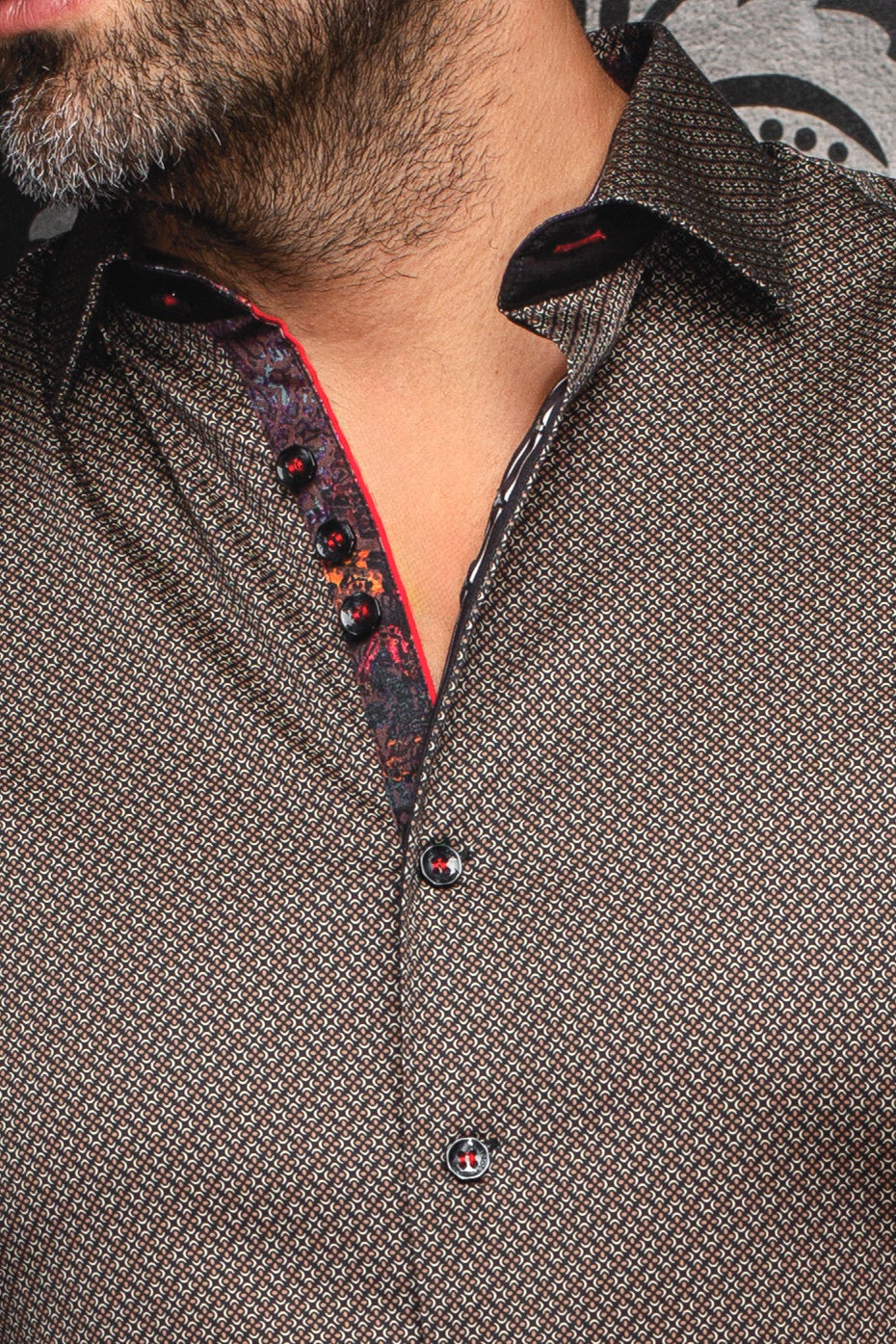 Long sleeve shirt for men by Au Noir | BANGALORE Noir Beige | Menshirt, complete inventory of the Au Noir brand
