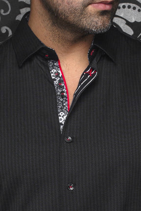 Knit long sleeve shirt for men by Au Noir | BERNADO Black | Menshirt.com, complete inventory of the Au Noir brand