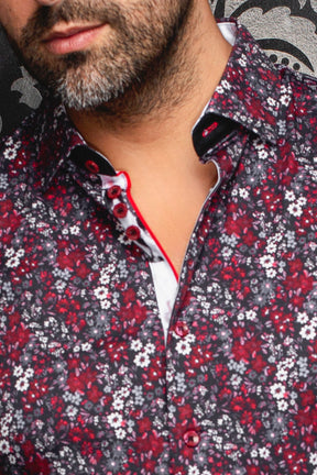 Chemise manches longues en Knit pour homme par Au Noir | BLOOM Rouge | Machemise.ca, inventaire complet de la marque Au Noir
