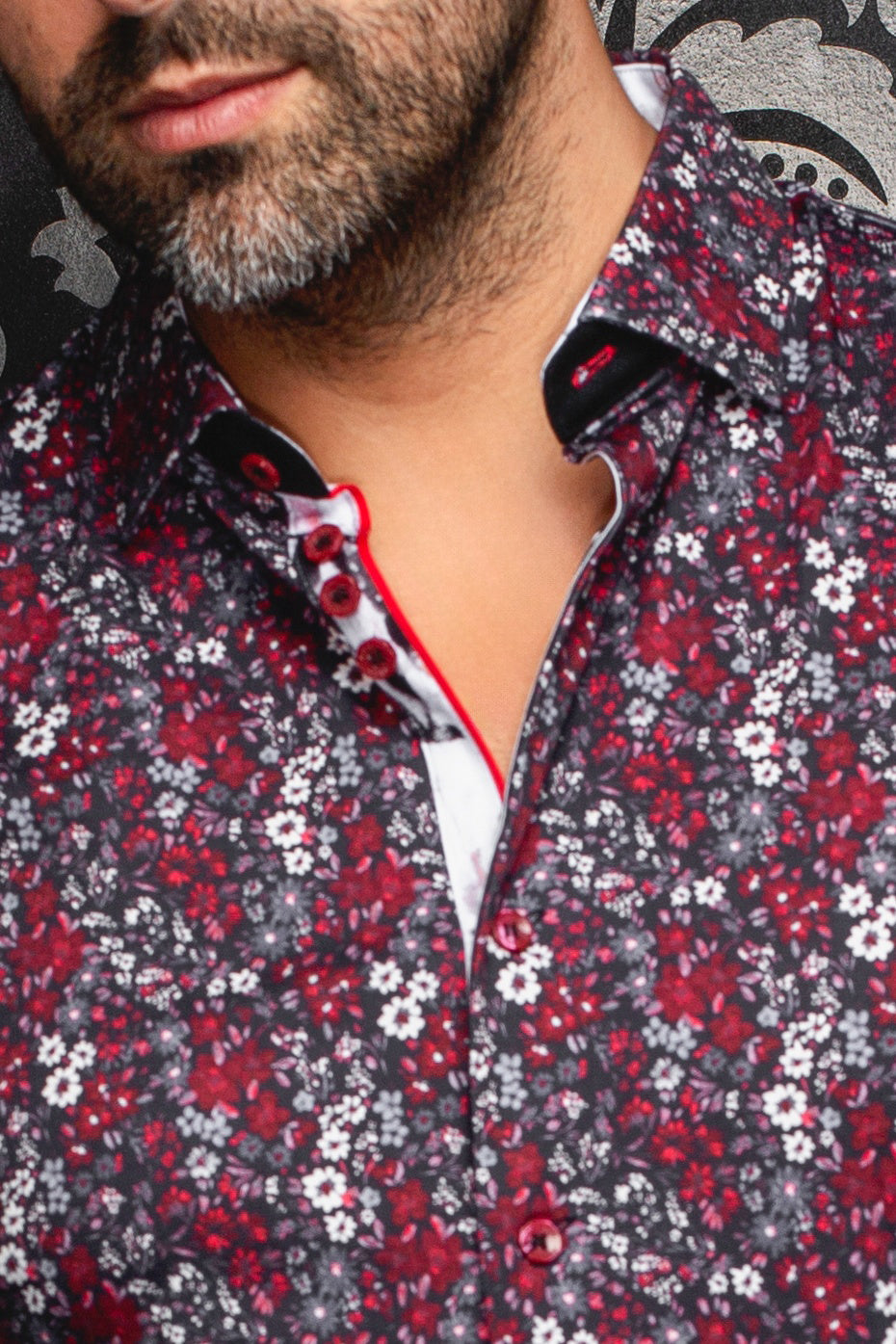 Chemise manches longues en Knit pour homme par Au Noir | BLOOM Rouge | Machemise.ca, inventaire complet de la marque Au Noir