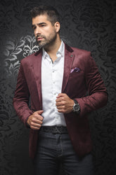 Blazer for men by Au Noir | BOGART Burgundy | Menshirt.com, complete inventory of the Au Noir brand