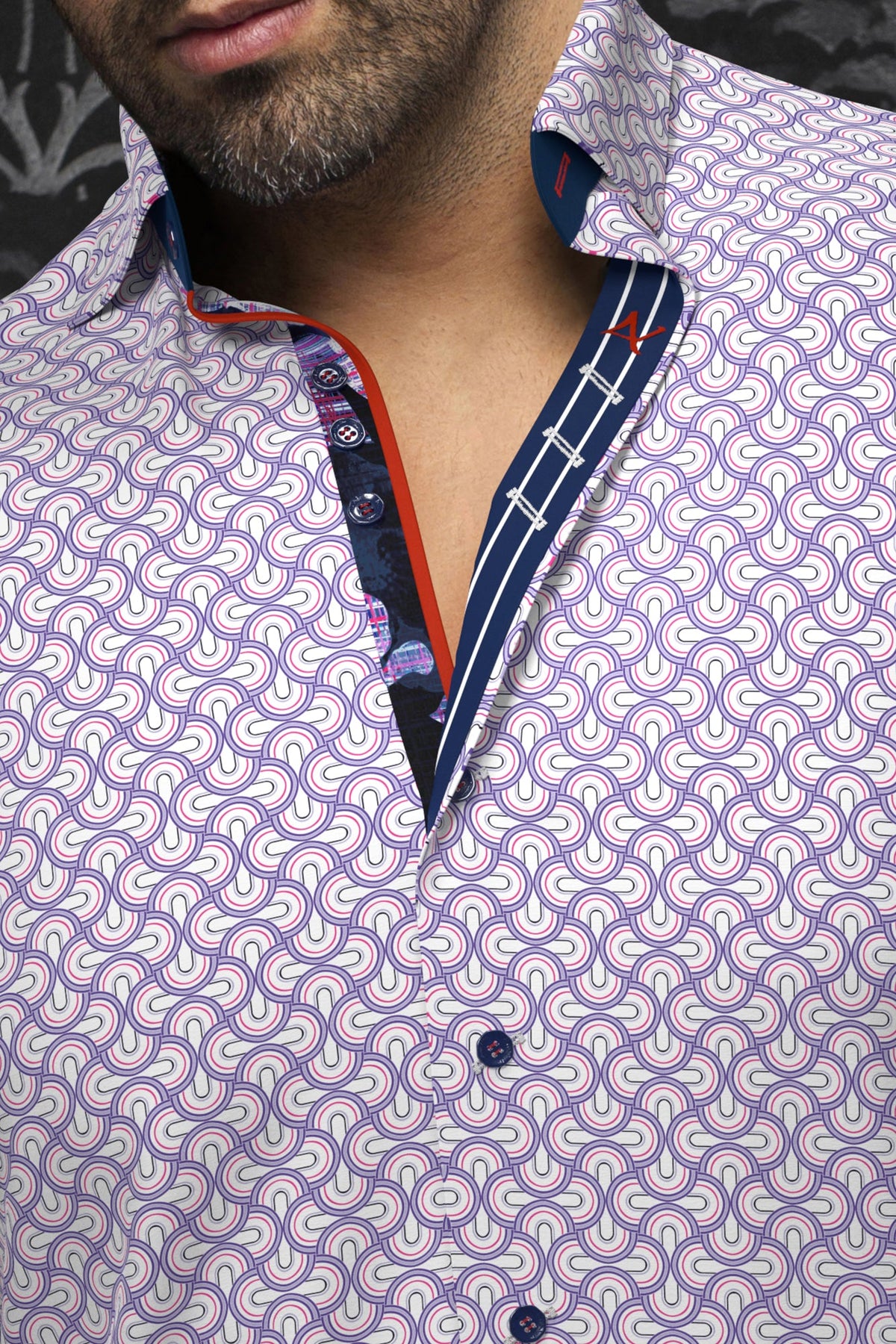 Chemise manches longues pour homme par Au Noir | BOSCO Lavande | Machemise.ca, inventaire complet de la marque Au Noir