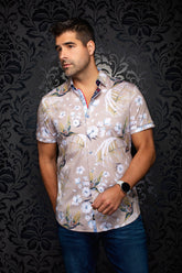 Chemise manches courtes en Knit extensible pour homme par Au Noir | BRASILIA (SS) Pierre | Machemise.ca, inventaire complet de la marque Au Noir