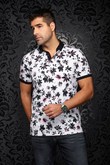 Polo pour homme par Au Noir | CANTERAS Blanc Noir | Machemise.ca, inventaire complet de la marque Au Noir