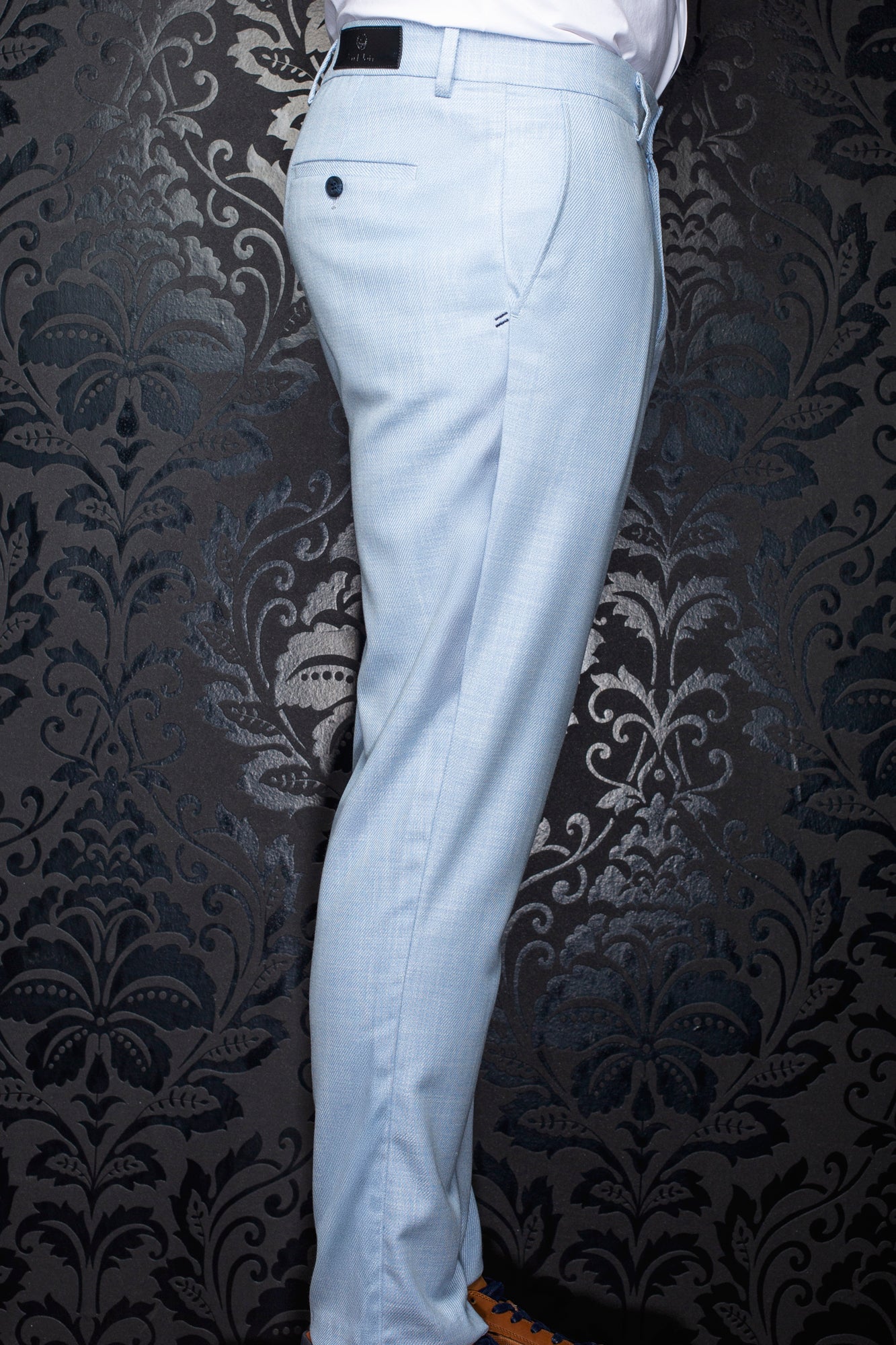 Pantalon pour homme par Au Noir | CODY WESSON Bleu Pâle | Machemise.ca, inventaire complet de la marque Au Noir