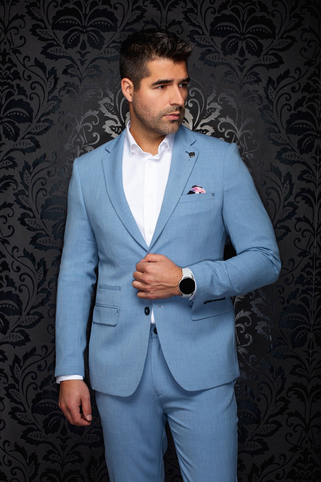 Veston pour homme par Au Noir | DAXX Céruléen | Machemise.ca, inventaire complet de la marque Au Noir