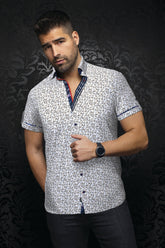 Chemise manches courtes pour homme par Au Noir | DULUTH (SS) Blanc Tabac | Machemise.ca, inventaire complet de la marque Au Noir
