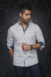 Long sleeve shirt for men by Au Noir | DULUTH White Tobacco | Menshirt, complete inventory of the Au Noir brand