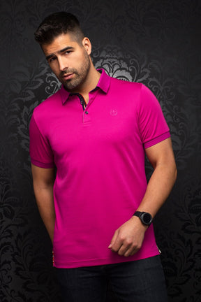 Polo for men by Au Noir | EAGLE Fuchsia | Menshirt.com, complete inventory of the Au Noir brand