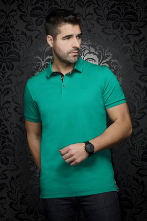 Polo for men by Au Noir | EAGLE Kelly Green | Menshirt, complete inventory of the Au Noir brand