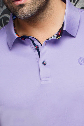 Polo for men by Au Noir | EAGLE Lavender | Menshirt, complete inventory of the Au Noir brand